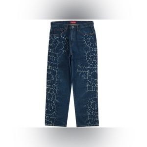 Supreme Shibori Loose Fit Jean Rigid Indigo